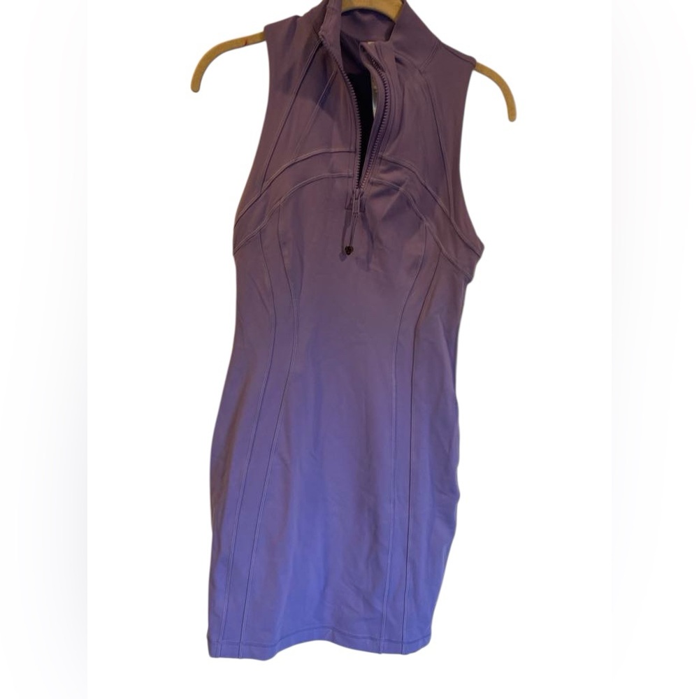 lululemon athletica Lavender Sleeveless Zip-Up Athletic Dress